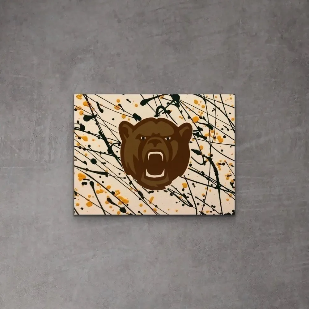 Growling Baylor Bears Painting